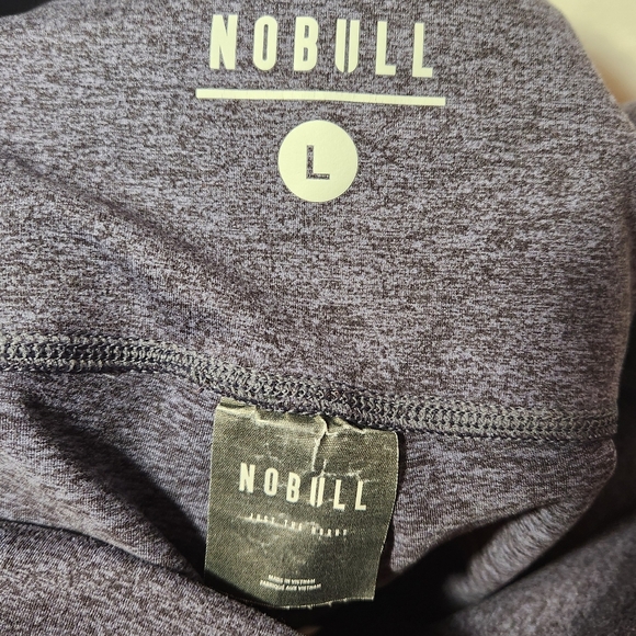NOBULL Heathered High-Rise Matte Tight Crop Leggings Size Large - Picture 7 of 8